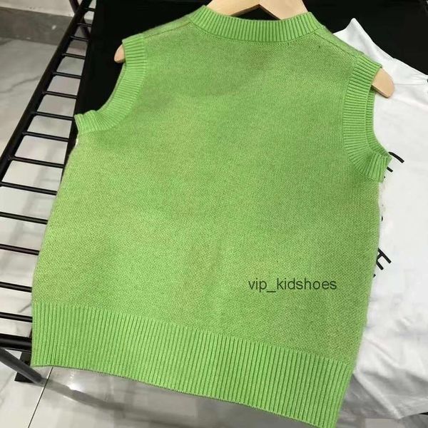 WAISTCOAT 2022 gilet per bambini bambini ragazzi ragazzi ragazze senza maniche invernali caldi inverno inverno con lettere di taglia verde 100150 cm