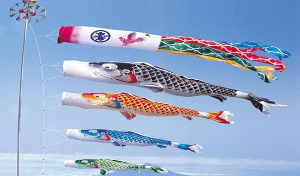 4070100 cm Japan Style Carp Wind Socken Flagge Wind Glockenspiele Hängende Dekorationen Yard Koinobori Hanging Decor3526670