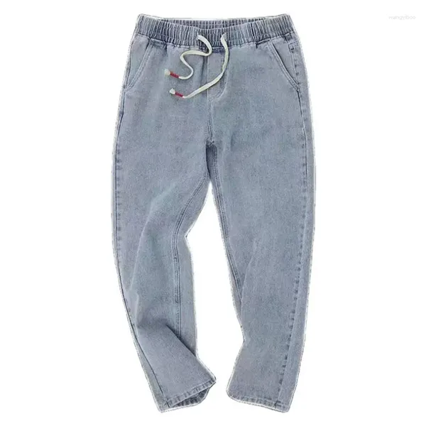 Herren Jeans Frühling Baggy Übergroße Hosen Baumwoll Elastische Taille Denim Männliche Hosen Jungen Kleidung Herbst Vintage 2023