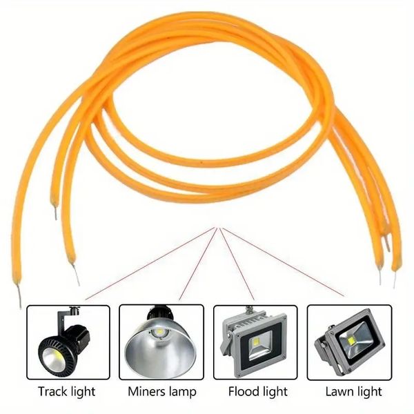 2pcs LED Weiches Silament 3V 1900-2100K Länge 300 mm Spiralbirne, Filament Edison Glühbirne, Filamentdiode Flexible Filament