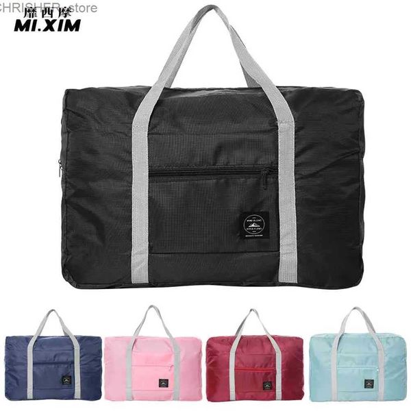 Bolsas de viagem dobráveis ​​de sacolas de viagem unissex de grande capacidade, bolsas de bagagem de grande capacidade, homens, homens, bolsas à prova d'água, bolsas de viagem para carrinho de armazenamento Bagsl2312222