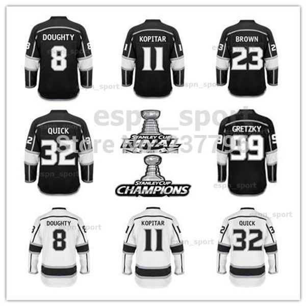 Los Angeles Kings Youth Jersey'Nhl'''''la Buz Hokey Çocukları Drew Doughtyanze Kopitarjonathan Quickdustinwayne Gretzky