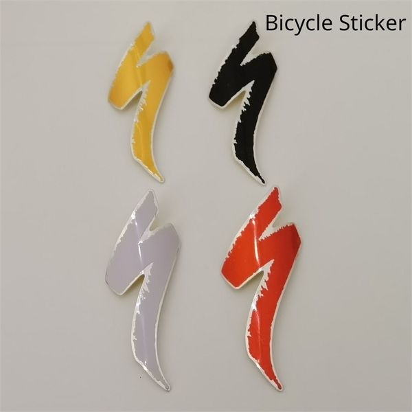 Biciclo de bicicleta Bicicleta Metal Biclect Bicycle Sticker Aluminium Lelloy Head Label BMX Creative MTB Acessórios de ciclismo 231221