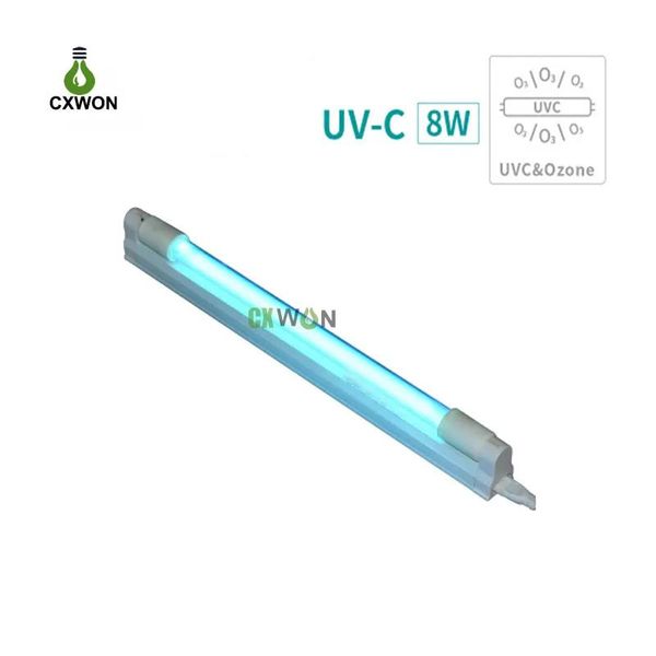 Lichter UV Sterilisator Licht 6W 8W Quarz T5 Tube 254nm Ozon Ultraviolett keimtiere Sterilisationslampe für Schlafzimmer Hotel Hospital