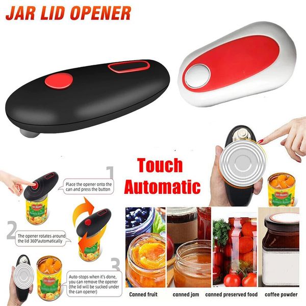 Touch Automatic Can Topler Mini Openers Electric Tin Jar Lid Kitchen Tools Открытие машины гаджеты 231221