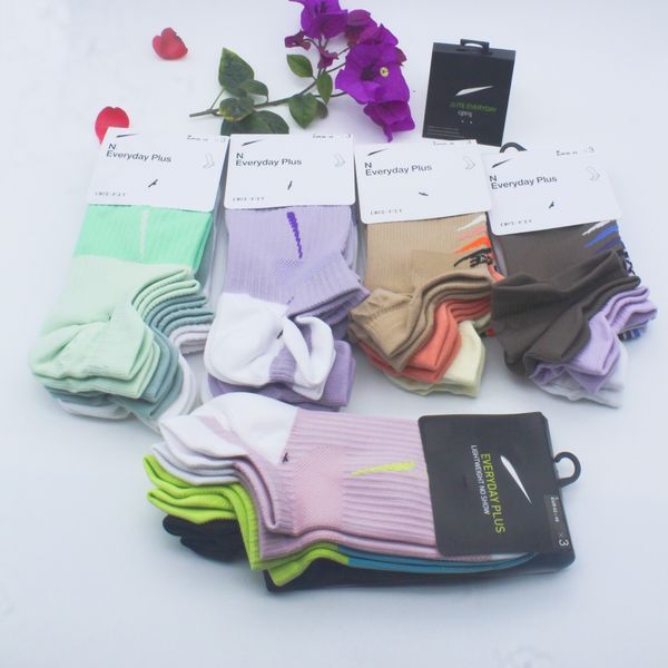 Мужские женские носки высококачественные хлопковые дышащие лодыжки спортивные носки роскошные бренд логотип классический вышитый крючок