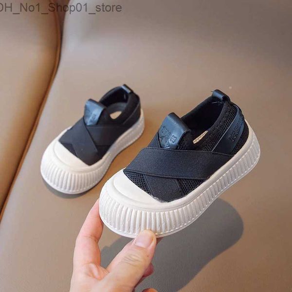 Sapatos de moda de moda para crianças ao ar livre atléticas malha 2023 Novo sapatos simples de não escorregamento
