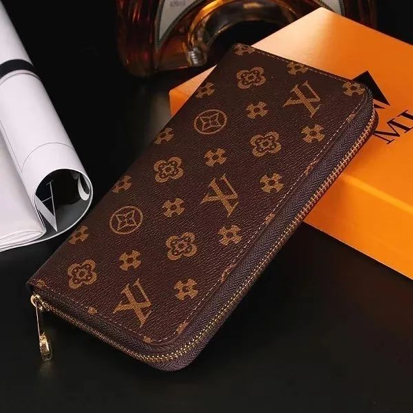 Designer Zippy Wallet hochwertige weiche Leder Herren Frauen ikonische strukturierte Mode Langzeit Reißverschluss Brieftaschen Münzgrundtasche Kartuat Hülle Wih Box Staubbeutel 6 Farbe