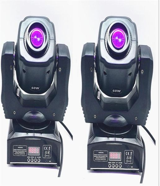 2x 60 Вт светодиодные пятна движущиеся головы Lightusa Luminums Led Dj Spot Light 60 Вт Gobo Moving Heads Super яркие светодиодные DJ Spot Light8238292