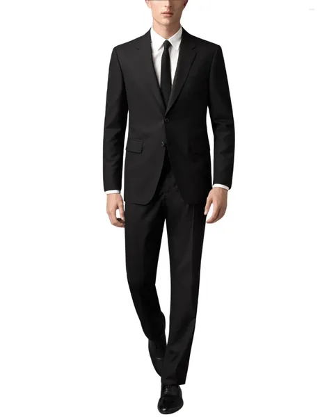 Abiti da uomo Abito da 2 pezzi Modern Fit Giacca di tacca di tacca formale Prom Wedding Groom Tuxedo personalizzabile
