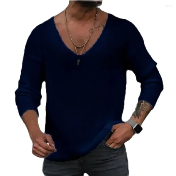 Мужские свитера весны/осенняя мода евро-американский стиль вязаный стиль пуллеры мужчин/молодежь v-образный вырез жаккард с длинным рукавом винтаж прямой тип