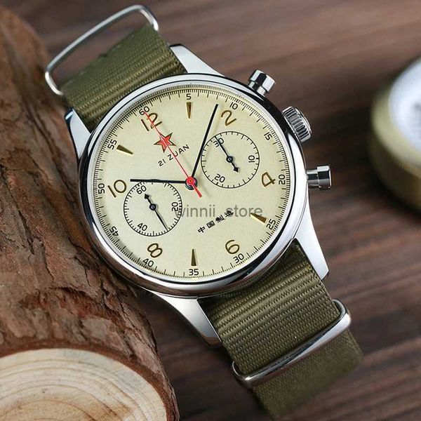 Andere Uhren Original 1963 China Aviation Mechanical Chronograph Seagull St1901 Uhrwerk Uhren für Männer Saphir Wasserdicht Vintage WatchL231220