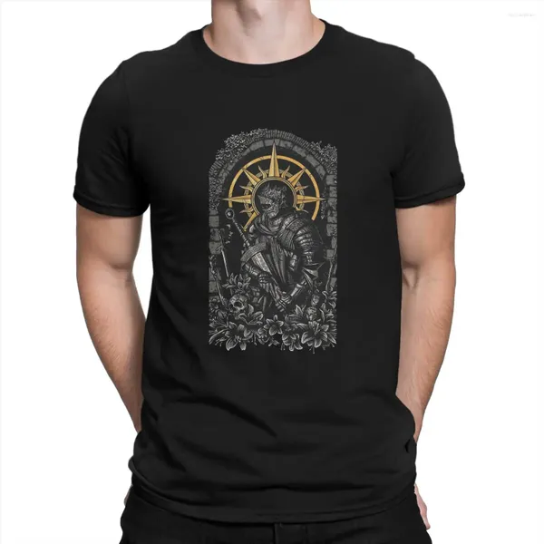 Herren T-Shirts loben das Sonnenhemd Dark Souls Baumwolltimen Freizeit Kurzarm O Hals T-Shirts Ankunft T-Shirts