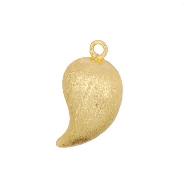 Подвесные ожерелья Простые винтажные настоящие 18 -километровые золотые роговые ожерелье ручной работы для женщин Европейское европейское талисман Удачи ювелирные изделия