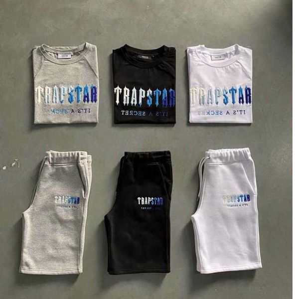 Erkekler Tişörtleri Kostüm Trapstar T-Shirt Donctrect Pour Hommes Vtements De Sport Toplulukları Mançalar Mahkemleri Kısa En Spor Tidal Akış Tasarımı 1145ESS