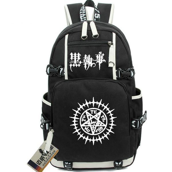 Backpack Black Butler Sebastian Michaelis Daypack Borse School Cartoon Packsack Print RucksAck Casual Schoolbag Computer Day Pack