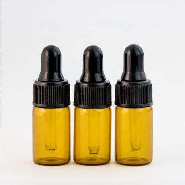 3ml mini boş damlalı şişe taşınabilir aromaterapi esansiyel yağ şişesi cam göz damlası ile 2400pcs lot ücretsiz gönderim ianob