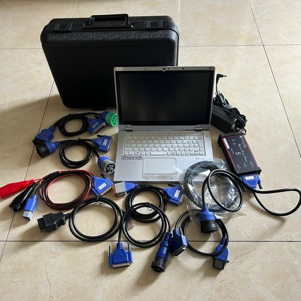 Adattatore protocollo DPA5 di alta qualità DPA5 Adattatore 5 Diesel Diagnostico per camion pesanti DPA 5 con cavi set completi SSD Softw-A è nel laptop CF-AX2 Tablet 8 GB RAM