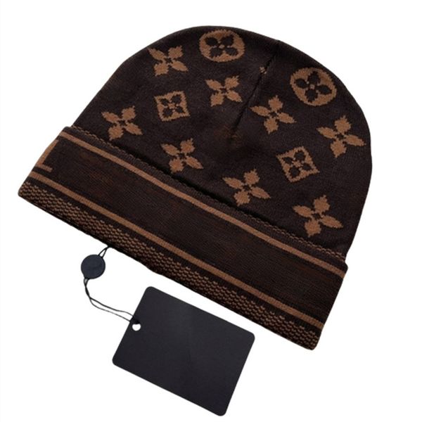 Designer de gaiolas de inverno chapéu de chapéu de malha de malha esportes de luxo Caps Caps Caps Fashion Street Classical Black Cappello Designer Beanies Simples T-21