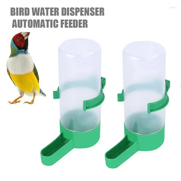 Andere Vogelversorgungen 2PCS Automatische Feeder Plastic Trinker Feeder -Wasserclip -Haustier -Spender für Käfigpapageien Budgie Cockatiel