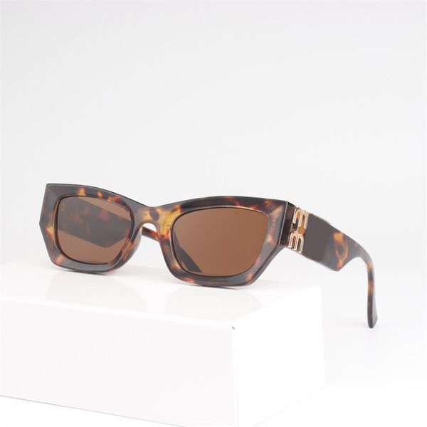 Schwarze rote Sonnenbrille Vintage Luxus Sonnenbrille Designer Katze Augenrahmen Lunette Leopard Muster Damen Designer Sonnenbrille für Frauen Freizeit FA053