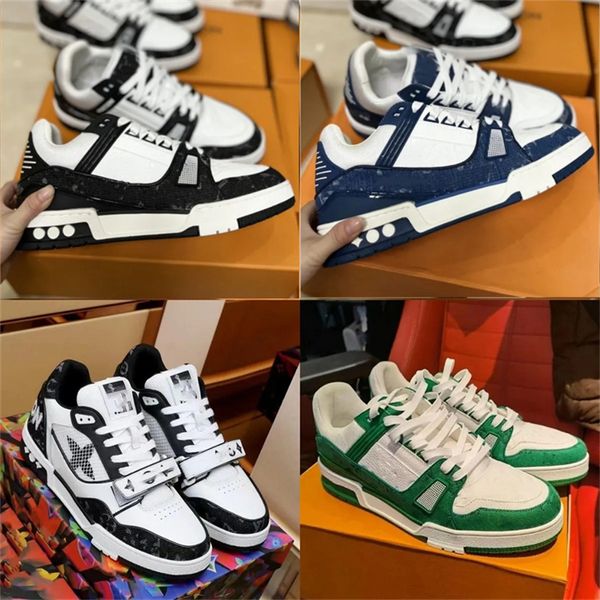 Tasarımcı Ayakkabı Sneaker Sıradan Ayakkabı Erkekler için Ayakkabı Trainer Dış Ayakkabı Eğiticileri Ayakkabı Yüksek Kaliteli Platform Ayakkabı Buzağı Deri Abloh Kaplar E8B5