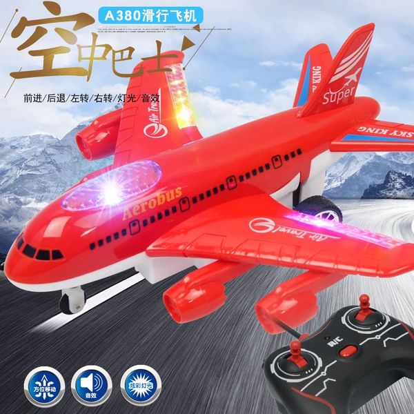 Modelo de avião elétrico de brinquedo de avião infantil com montagem de som leve piscando para crianças meninos presentes de aniversário 231221