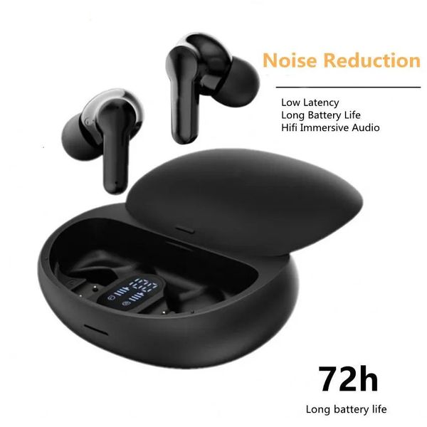 Auricolari Auricolari per cellulare TWS Wireless Bluetooth5 3 Auricolare ENC Auricolari con cancellazione del rumore Impermeabile Sport Touch Gaming Cuffie HIFI H