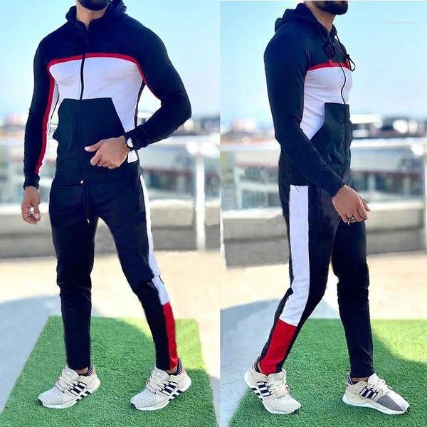 Herren Traursuits Hoodies Pullover Joggshose Männer Zwei Teile Sets Mann Kleidung Jogging Anzüge Reißverkauf