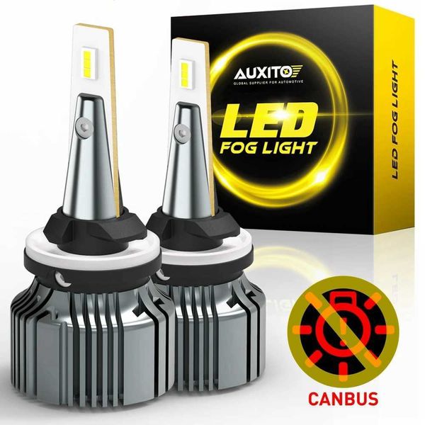 Auxito LED CANBUS Sis Ampul Hatası Audi A a Peugeot Drl H H H H H H H H LED Sürüş Sis Lambası Beyaz ve Sarı