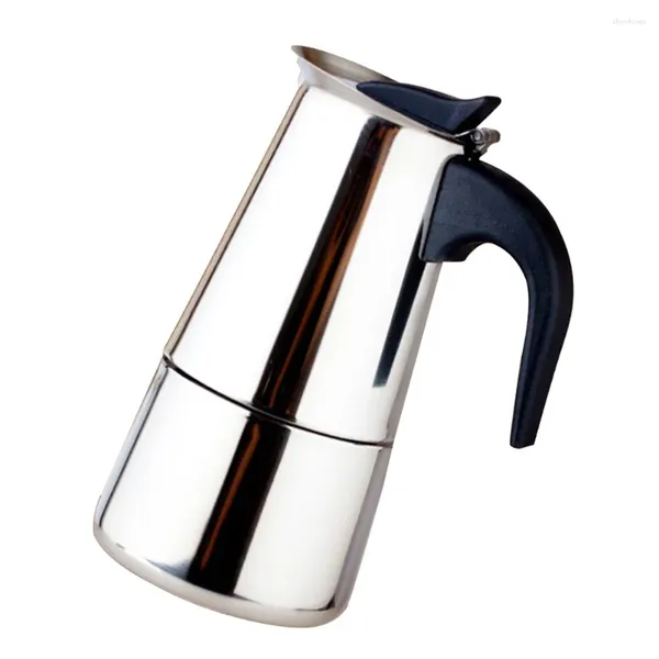 Set di stoviglie in acciaio inossidabile caffettiera in acciaio da caffè Mocha Espresso Latte Stovetop Filter per Home Office (100 ml)