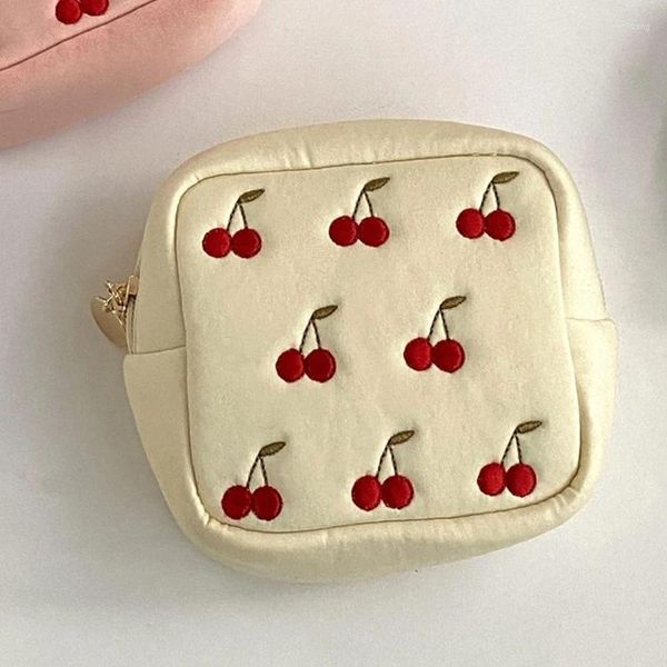 Bolsas de armazenamento Batons de ouvido pequenos blocos sanitários case mini zíper feminino feminino bolsa de bolsa de moedas cosméticas