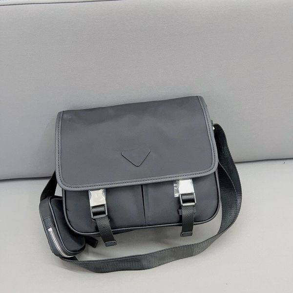 Дизайнерские мужчины женский мессенджер сумка новая холст мешок с мешком кросс-тел нейлоновая сумка на плече черный кошелек ноутбук 2-в-1 кошелек для сцепления на плече