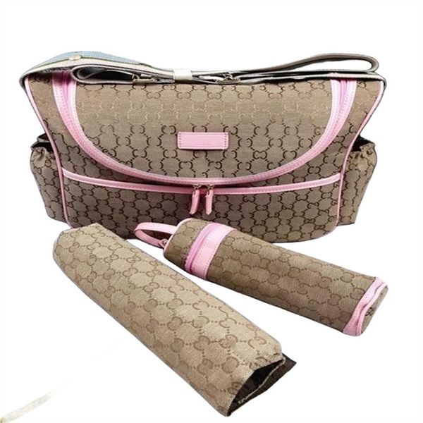 2023 Mommy baby pannolino set da 3 pezzi set da donna designer stampato con cerniera multifunzionale hasp una borsa a tracolla mom e regalo del regalo di ragazza a10