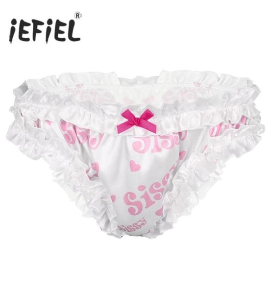 Men039s GStrings mensy lingerie gay calcinha masculina super babados com babados com calcinhas de corte alto bloomers bleomers sexy u6026616