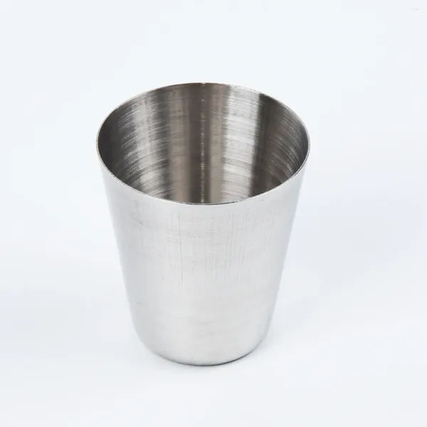 Xícaras pires de aço inoxidável com base estável de largura perfeita para café com leite de leite ideal para o escritório da loja de bar 30/70/180/320ml