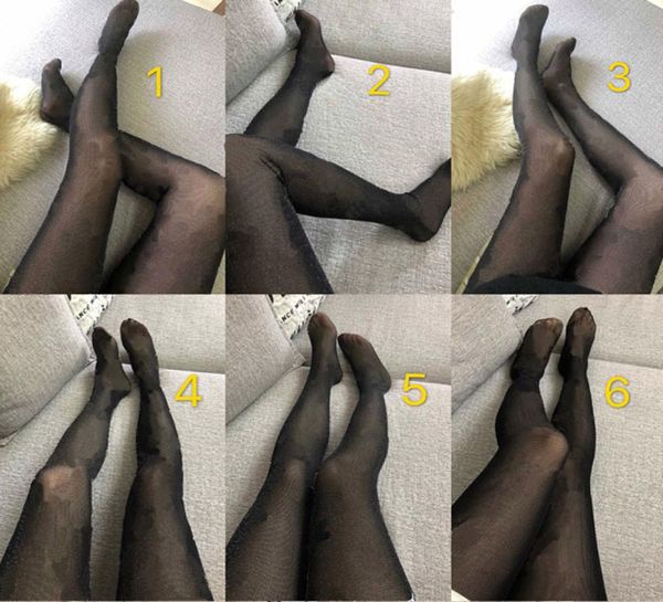 12 Styles Women Party Stockings Socks Ins Fashion Letter Scacciati stampati Magh Black Stocking per Night Club6261165