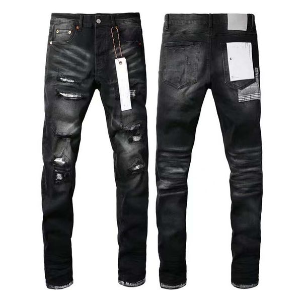 Designer Purple Brand Jeans für Männer Frauen Hosen Purple Jeans Sommerloch Hight Qualität Stickerei Purple Jean Denim Hosen Herren lila Jeans p33i