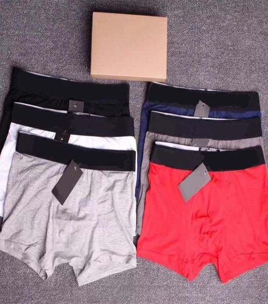 Herrenunterhosen unterwägen Boxer Kurzberechtigte reine Baumwollhöhchen, die atmungsaktiven Boxer -Jugendhosen Kopffarben ohne Box3513099