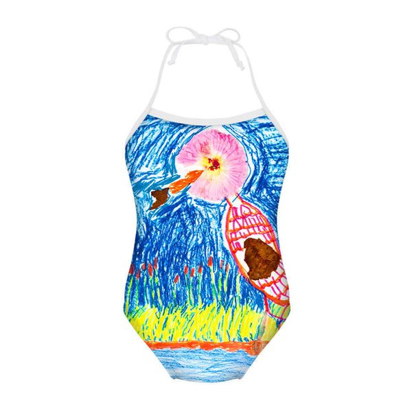 Femminile femminile da bagno costume da bagno di medie dimensioni cinghie da nuoto stampato cinghie beach beach un pezzo da bagno da un pezzo