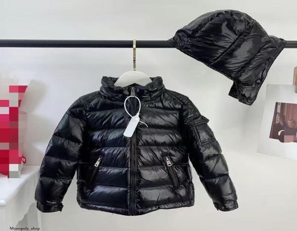 Kids Coats Jungen Down Coat Girls Designer Winterkleidung Baby Kleidung Kapuze Fasion Jacke dicke warme Outwee glänzend rot blau bla9443798