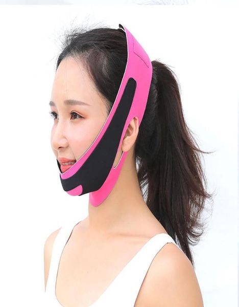 Elastisches Gesicht Schlampen Verband V Linie Gesicht Shaper Frauen Kinn Wangenhebe up Gürtel Gesichts Anti -Falten -Gurt -Gesichtspflege Schlanke Werkzeuge 30 P6394781