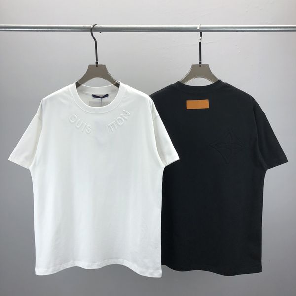 Hoodie Mens Plus Tees Polos Yuvarlak T-shirt artı boyunda boyun işlemeli ve baskılı kutup tarzı yaz aşınması Sokak saf pamuk boyutu XS-S-M-L-XL Tshirt Tasarımcısı GF5
