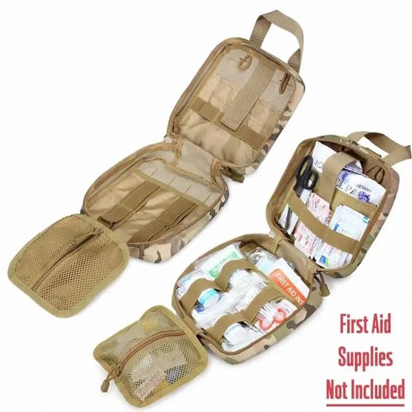 Custa militare MOLLE EDC BASS EDC Medical EMT TATTICO KIT DI PRIETÀ OUTDOOR PACCHETTA DI EMERCITÀ IFAK CAMPIO DI CAMPIO DI CAMPINGO MILIMENTALE N7LE#