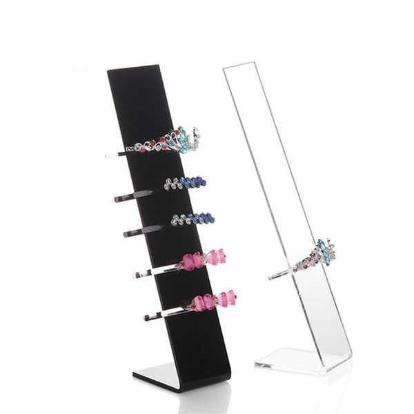 Novo 1 conjunto 5 PCs Hairpin Hairpin Stand Stand Hairpin Acessório Display HairBand Shelf Decoration Showcase249x