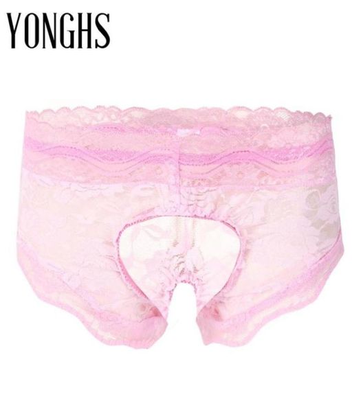 Women039s Panties krottelfrei Sissy für sex erotische Dessous Herren durch und durch Unterwäsche schwulen männlichen Tanga -Blumenmuster tback Brie7309426