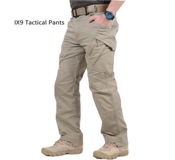 Alta qualidade barato ix9ii city cargo combate calças táticas homens de treinamento do exército ix7 algodão bolso paintball calça casual2450164