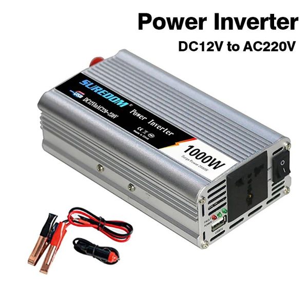 Accessori Inverter a onda sinusola pura DC da 12v a AC 220V 1000W 1500W 800W Tensione di tensione Convertitore Solar Inverter