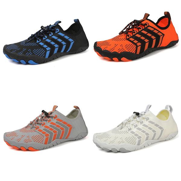 Scarpe casual scarpe da spiaggia per drenaggio rapido uomo traspirante blu arancione blu all'aperto per tutti i terreni maschile sneaker designer