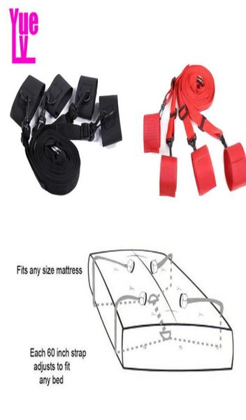 Yuelv Furniture Sex Ced Bondage Restrant Bdsm Mão do pé da mão Flirando de corda amarrada Kit de flerte de flerte para adultos brinquedos sexuais para casal6821230